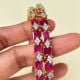 Handmade Brass Metal Jewellery Pink Stone Bangles